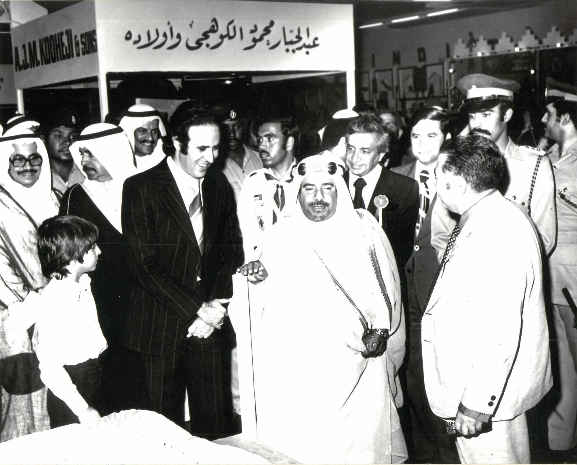 AJM Kooheji Group heritage — the founder at a Kooheji showroom event